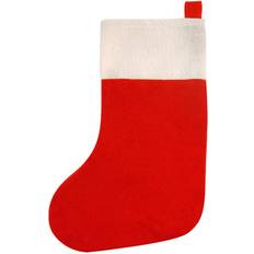 Hvite Julestrømper Henbrandt Red Felt Christmas Stocking