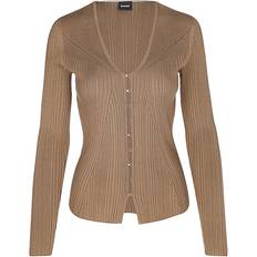 Stretchgewebe Cardigans BOSS Strickjacke FORAMA BRAUN