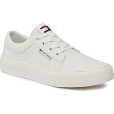 Men - Viscose Trainers Tommy Jeans Essential Derby Skater Trainers ECRU