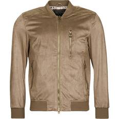 Guess Men Jackets Guess Leather jacket FAUX SUEDE HOODED BOMBER
