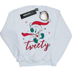 Looney Tunes Tweety Pie Christmas Sweatshirt White