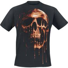 Gold T-shirts Spiral Dripping Gold T-Shirt black