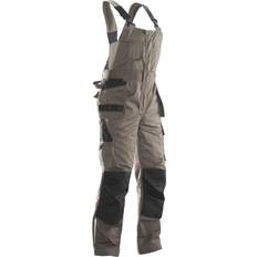 Jobman Latzhose 3730 Khaki/Schwarz,Größe