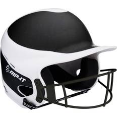 Baseball Helmets RIP-IT Vision Pro Softball Batting Helmet - Black/White