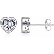 April Birthstone White Topaz Earrings 925 Sterling Silver