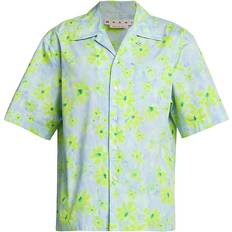 Blumen Oberteile Marni SHIRT men Shortsleeves blue green in Größe:L