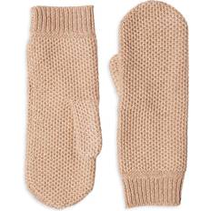 Gold - Women Gloves & Mittens Honeycomb Lurex Cashmere Mittens