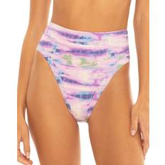 Lycra Bikinis Under One Sky High Waist Bikini Bottom - Rose