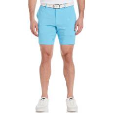 Blue - Golf Shorts An Original Penguin Original Men's Pete Embroidered Golf Shorts in Aquarius Blue, 36, Polyester/Recycled Polyester/Elastane Aquarius Blue