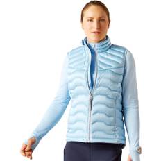 Nylon Vests Ariat Ladies Ideal Down Vest Light Blue