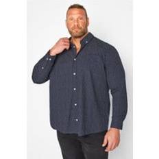 Paisley Shirts BadRhino Men's Button Through Shirt Blue