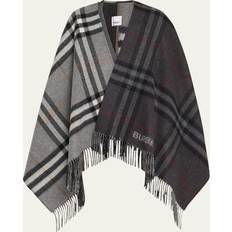 Clothing Burberry Giant Check Logo Cashmere-Blend Cape