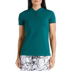 Turquoise - Women Polo Shirts SwingDish Women's Juliet Short Sleeve Golf Polo, Medium, Teal