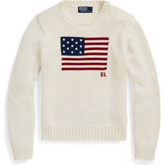 Polo - Women Sweaters Polo Ralph Lauren Women's Knit Flag Sweater Cream Cream