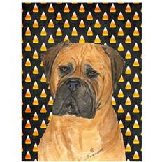 Garden & Outdoor Environment PatioPlus 15 Bullmastiff Candy Corn Halloween Portrait Garden Flag