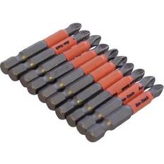 AmTech 10pc 50mm Non-slip Bits bits drill 50mm non slip 10pc pz2 power heads screwdriver skid prevention