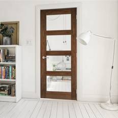 Doors Deanta Walnut Coventry Interior Door Clear Glass (x)