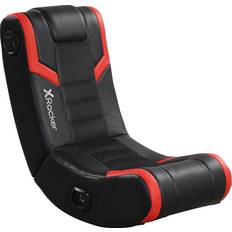 X-Rocker X Rocker Eclipse Video Gaming Floor Chair, Headrest Mounted Speakers, 2.0 Bluetooth, Wireless, 5111801, 31" x 28" x 17" Amazon Exclusive, Black and Red