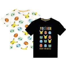 Multifärgade T-shirts Pokémon Pojkar T-shirt 2 Förpackningar Flerfärgad