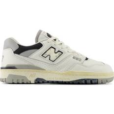 New Balance Men's 550 in White/Grey/Black Leather
