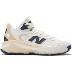 New Balance Herren Fresh Foam BB in Weiß/Blau/Beige, Leather, Größe