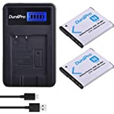 DuraPro DuraPro 2Pcs NP-BN1 Battery + LCD USB Charger Sony Cyber-Shot