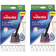 Vileda Vileda 1-2 Spray Microfibre Pads Refill Mop Head