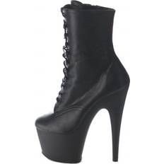 Pleaser Adore-1020 Blk Faux Leather