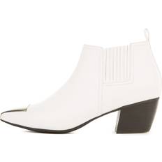 Jeffrey Campbell Boots Jeffrey Campbell Jude White Heeled Booties White