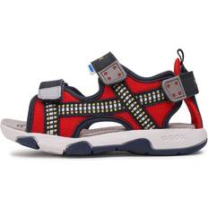 Boys - Patent Leather Sandals Geox Multy Boy Sandal, RED/Navy