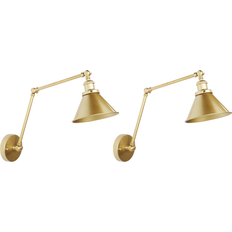 Beliani Set of 2 Modern Adjustable Swing Arm Wall light