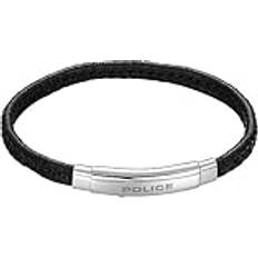 Police Armband Police Armband Pulseira Indy II SS&Pele preta 18,5 1cm PEAGB0009503 Varumärke, Única, Icke-ädel metall, Ingen ädelsten