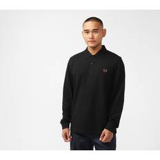 Brune - Dame Pikéskjorter Fred Perry Long Sleeved Polo T Shirt Black