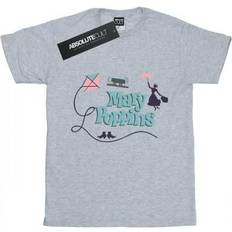 Boyfriend - Herr T-shirts Disney Damen/Damen Mary Poppins Logo Baumwoll-Boyfriend-T-Shirt