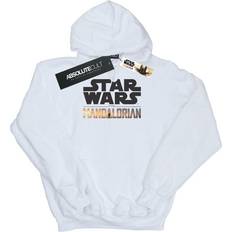 Tops Star Wars The Mandalorian Logo Hoodie White