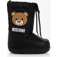 Stoff Stiefel Moschino Kids Schneestiefel mit Faux Shearling Schwarz