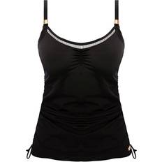 Elastane/Lycra/Spandex Tankini Fantasie Crop Top Per Costume - Noir