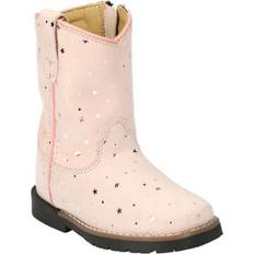 Pink Boots Toddler Autry Pink Leather Boot with Metallic Stars