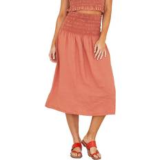 Bella Dahl Smocked Midi Skirt