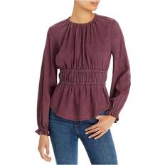 Tencel Blouses Bella Dahl Womens Tencel Shirred Pullover Top