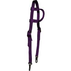 Purple Bridles Triple Nylon Trail Single Ear Bridle Purple Horse