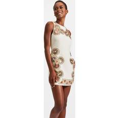 La DoubleJ Tgif Dress Embroidered Frau Ldj Archive T.unita Avorio