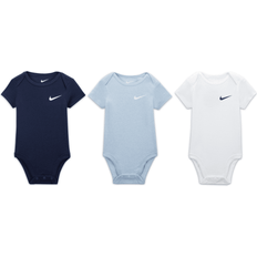 Bodysuits Nike Mini Me 3-Pack Bodysuit Set Baby Bodysuits in Blue, 9-MO 56K647-U90