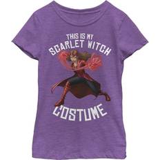 Children's Clothing Marvel Girl This is my Scarlet Witch Costume Graphic Tee Purple Berry