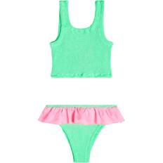 Hunza G Kids Olive Bikini - Lime/Bubblegum