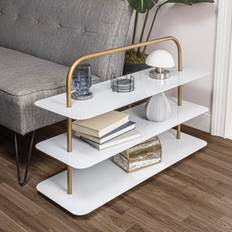 Hallway Furniture & Accessories Happimess Minimalist 24.5" 9-Pair 3-Tier Thin Shoe Rack