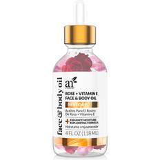 Face & Body Oil, Rose + Vitamin E, 4