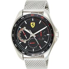 Ferrari Wrist Watches Ferrari Speed Racer 44mm Silver Bracelet Black