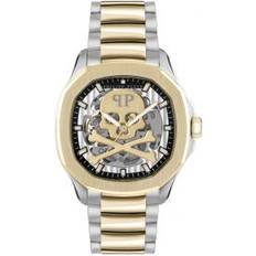 Philipp Plein Watches Philipp Plein $keleton $pectre 42mm Gold/Silver Bracelet Silver