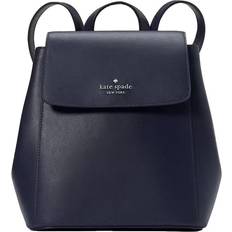 Kate Spade Madison Navy Saffiano Leather Medium Flap Shoulder Backpack Bag